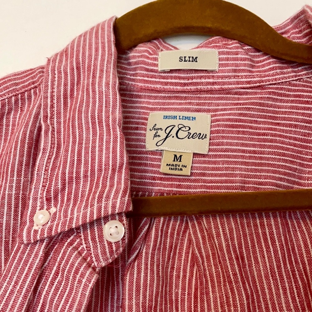 J Crew Slim Linen Shirt - Baird McNutt